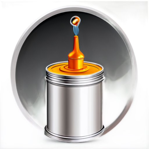 Vehicle maintenance - icon with oil can and filter. - icon | sticker