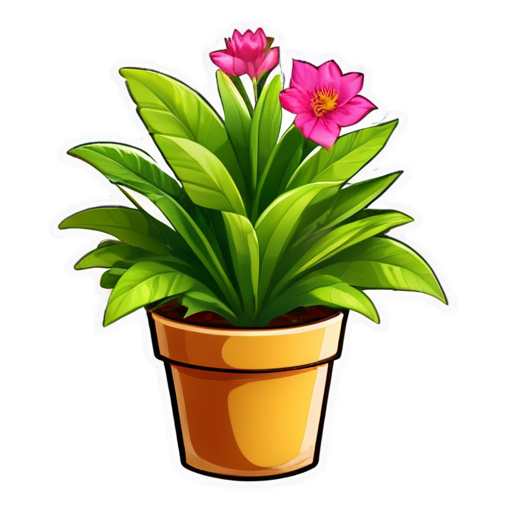 Beautiful plants - icon | sticker