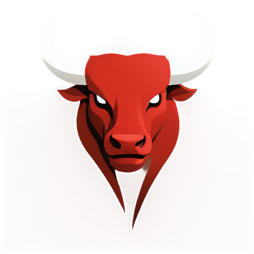 bull logo esports 1D red - icon | sticker