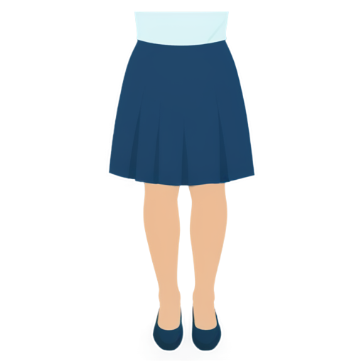 School skirt icon only - icon | sticker