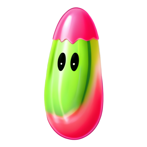 the nozzle neon pink on cucumber - icon | sticker