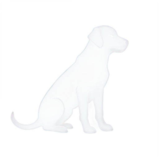 One line drawing of a Labrador dog. For coloring. - icon | sticker