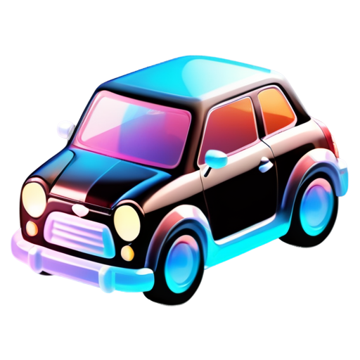 app icon for stores for application named my car, car color should be blue - icon | sticker