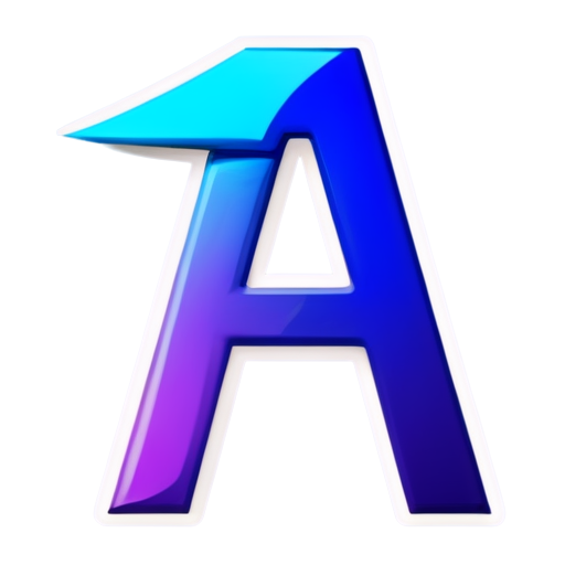 The graphic logo composed of the letters "t, w, i" highlights space, ultimate, and future. The theme colors are blue and blue purple. - icon | sticker