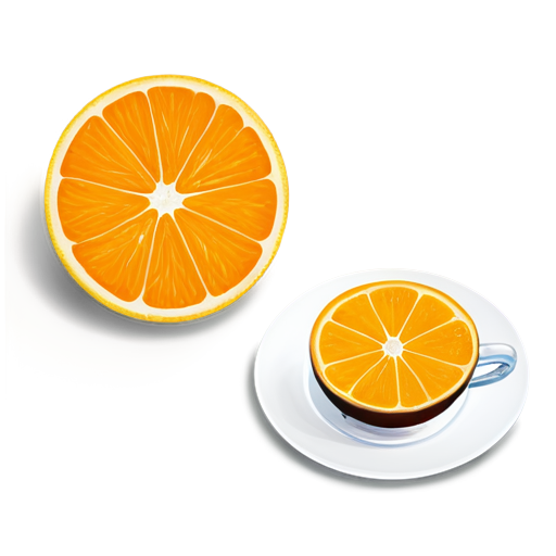 cafe products in yellow-orange colors - icon | sticker