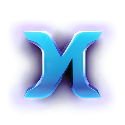 The graphic logo composed of the letters "t, w, i" highlights space, ultimate, and future. The theme colors are blue and blue purple. - icon | sticker