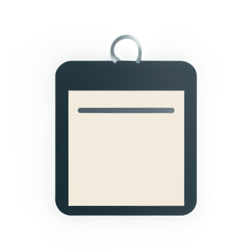 simple lettered symmetrical square todo-list - icon | sticker