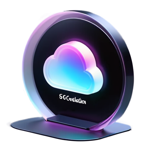 5G cloud application - icon | sticker