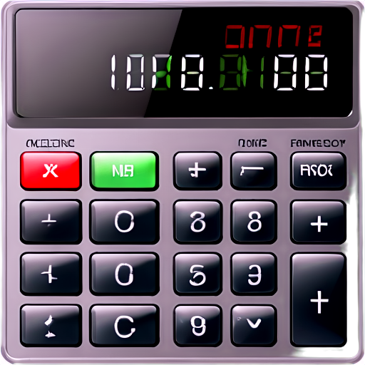 calculator empty display on transparent background without buttons - icon | sticker