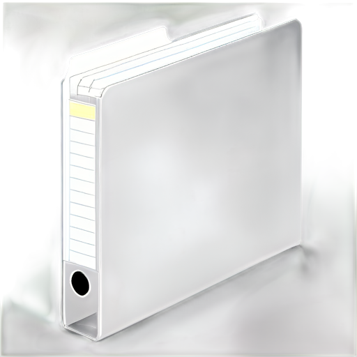 thick silver folder with papers. the inscription on the folder is "Case". sheets should stick out of the folder. the background is transparent. the image should take up 50% of the picture. - icon | sticker