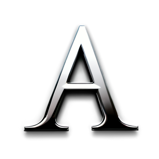 The artistic logo of capital letter A requires a striking introduction - icon | sticker