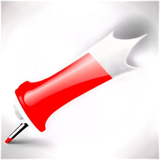 Stylized megaphone icon with dynamic lines of outgoing sound - icon | sticker