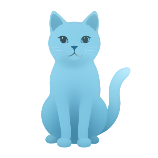 sky cat line art - icon | sticker