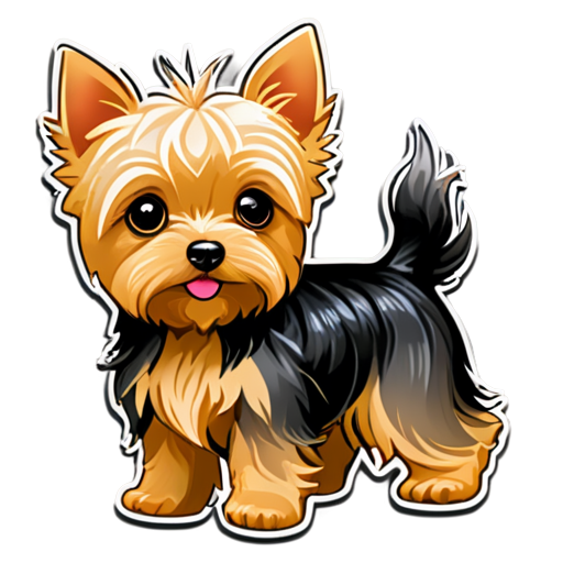 yorkshire terrier - icon | sticker