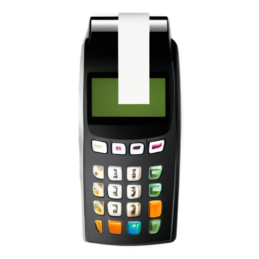 blank receipt from payment terminal on transparent background - icon | sticker