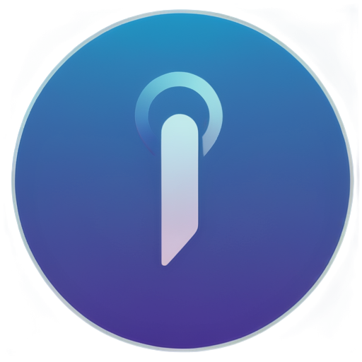 habit tracker, smooth design, powerful symbol, productivity theme, minimalistic, vibrant blue and purple colours, digital illustration, professional look - icon | sticker