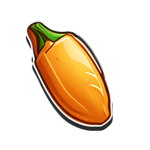 Baked yam havnik meat fried to crispy perfection. - icon | sticker