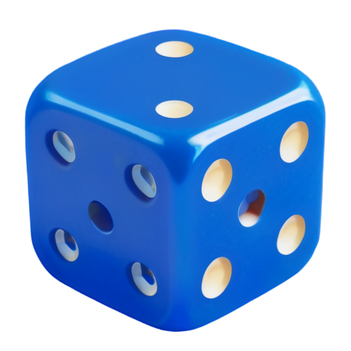 blue dice - icon | sticker