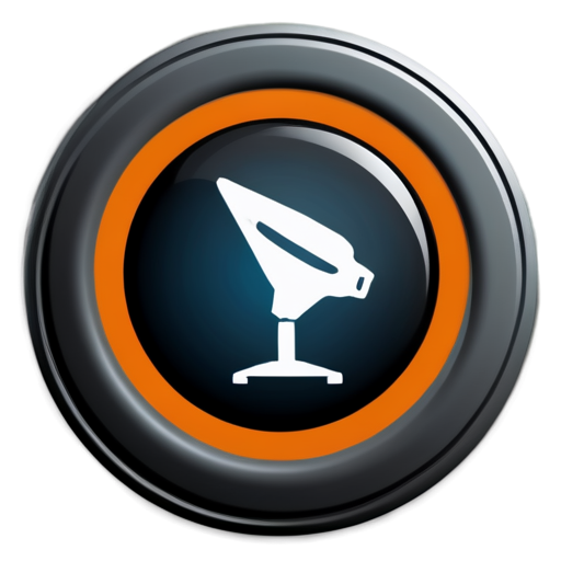 Create a simple and modern logo for a Telegram bot called "Event Radar", designed to connect event organizers and performers. The logo must contain a robot, microphone, compass, candy. Turn on an inconspicuous icon in or near the radar indicating music or performance, for example, a microphone or a musical note. Warm, attractive colors such as shades of orange and dark gray should be used in the color palette. The font for the designation of the "Event Radar" should be clear, bold and modern, located under or around the radar symbol in order to be understandable at small sizes. - icon | sticker