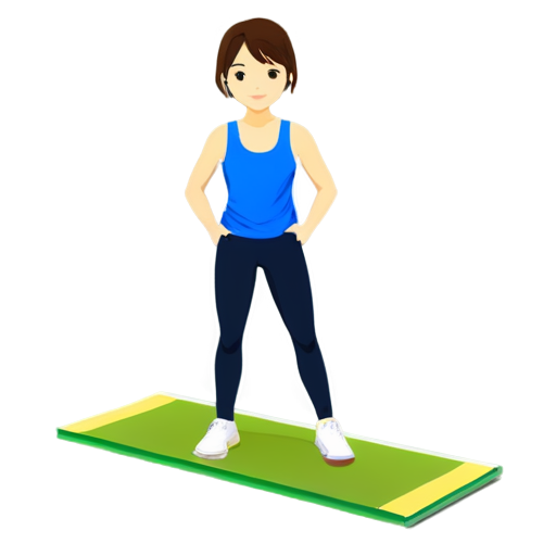 Standing long jump exercise APP for students - icon | sticker