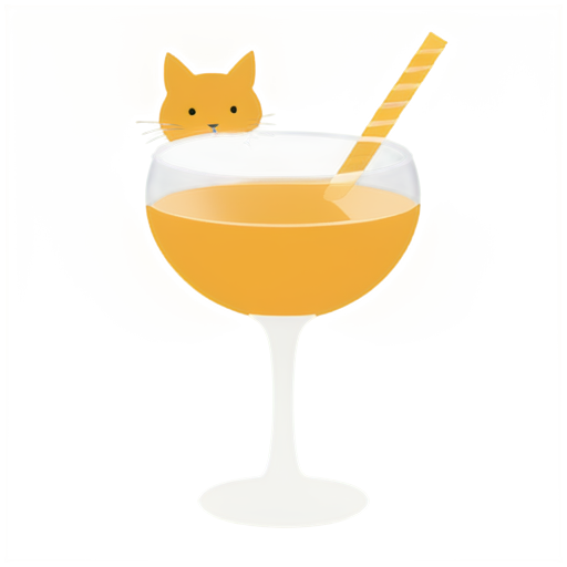 Cat cocktail - icon | sticker