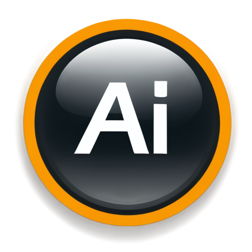 generate the icon to use as web page favicon. the text "AI" should be included. - icon | sticker