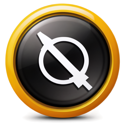 operation progress icon in yellow-orange colors - icon | sticker