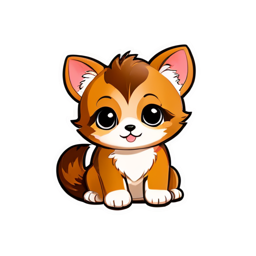 Beautiful animals - icon | sticker