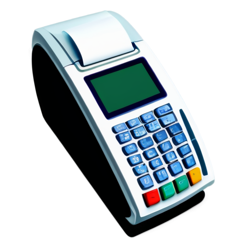 blank receipt from payment terminal on transparent background - icon | sticker