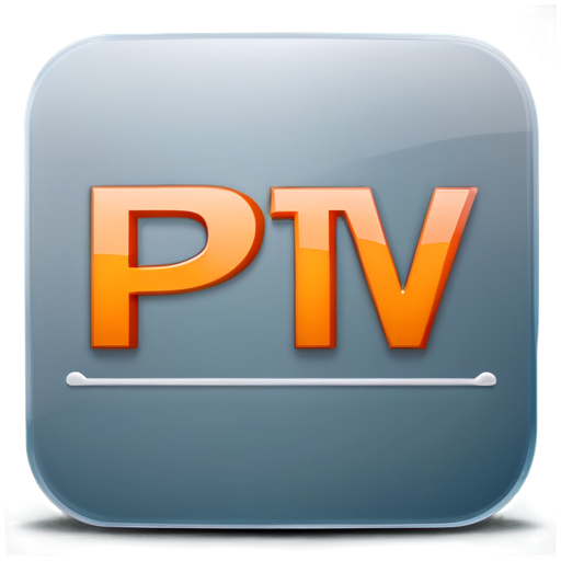 Create a live TV app icon with the word IPTV - icon | sticker