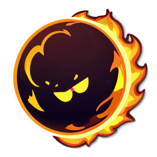 fire ball - icon | sticker