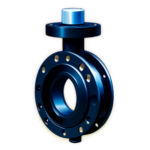 Create an icon of a butterfly valve used in industrial process - icon | sticker