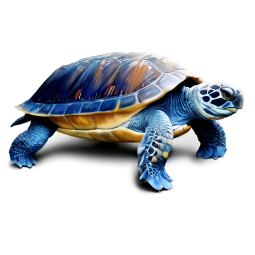 blue turtle - icon | sticker