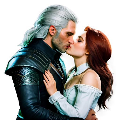 witcher yennefer kiss Triss Merigold - icon | sticker