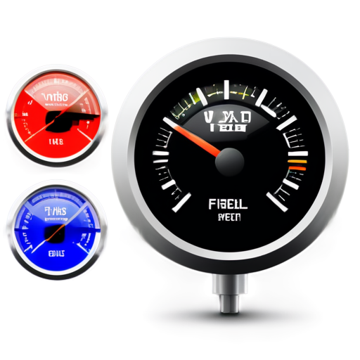 fuel gauge display on a transparent background - icon | sticker