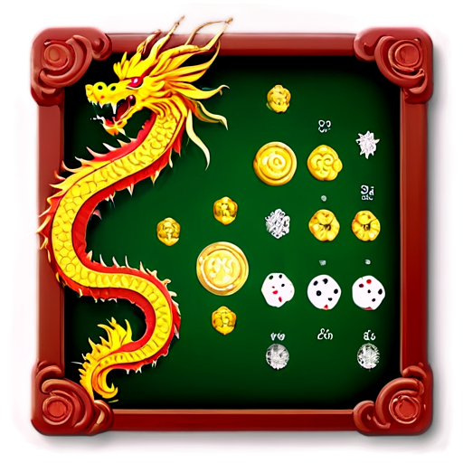 A board game with icons designed to include Chinese dragon elements - icon | sticker