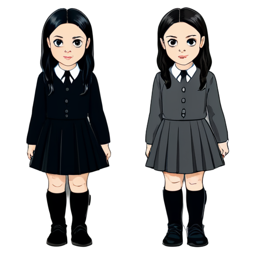 Wednesday Addams - icon | sticker