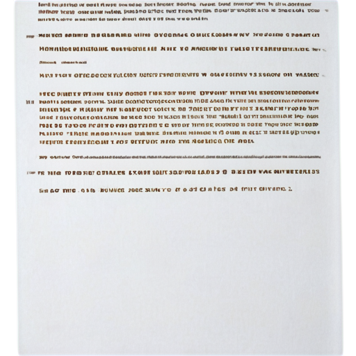 sheet filled with printed text. corners of the sheet are slightly bent. indents from the borders of the sheet are 50px. the entire sheet should be visible. background is transparent. there should be nothing behind the sheet. paper color - silver. letter color - black - icon | sticker