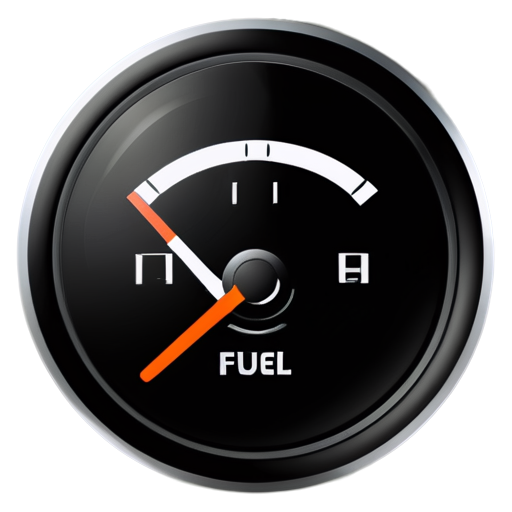 fuel gauge display on a transparent background - icon | sticker