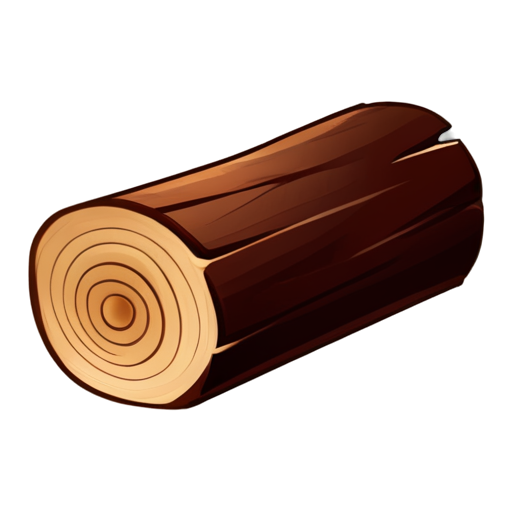 icon of a lying log without background - icon | sticker