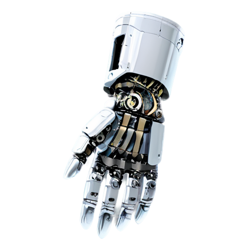 2D, gripper, 5 edges robot hand - icon | sticker