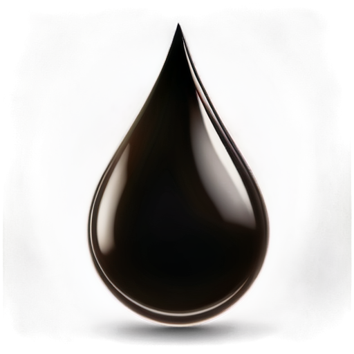 Crude oil drop - icon | sticker