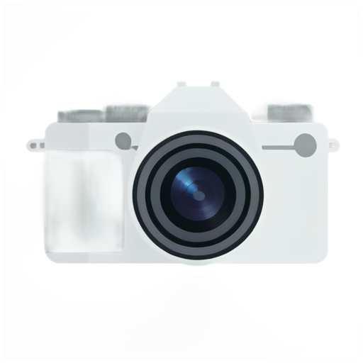 photo camera with two lenses - icon | sticker