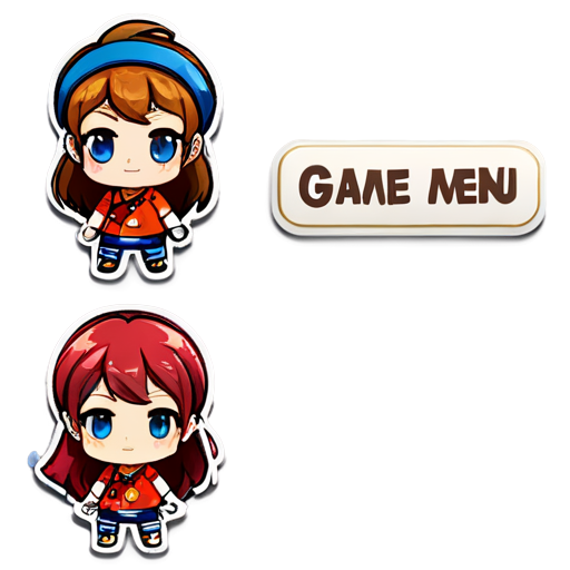 Game menu buttons - icon | sticker