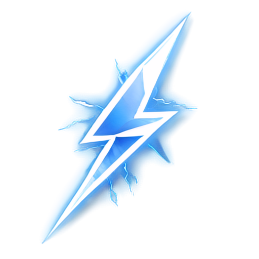 3d lightning icon - icon | sticker