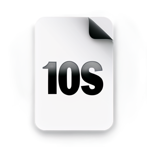 ios style, app icon, rounded corner, document - icon | sticker