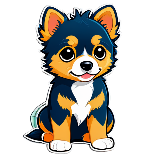 yorkshir dog - icon | sticker