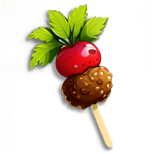 Am havnik kebab with the addition of am herb and am berries. - icon | sticker