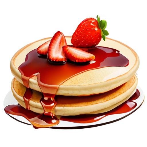 Magic Pancakes with fresa - icon | sticker