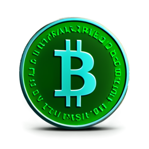 Crypto Green coin name BEO - icon | sticker